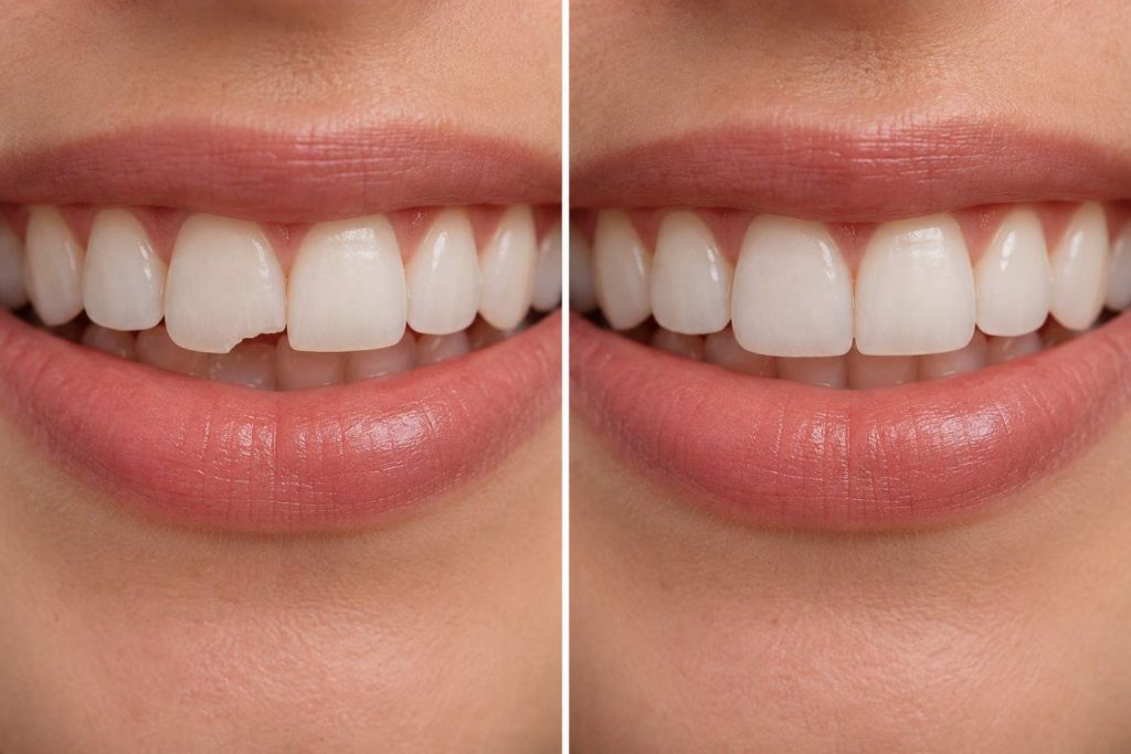 can cosmetic bonding repair chipped front teeth