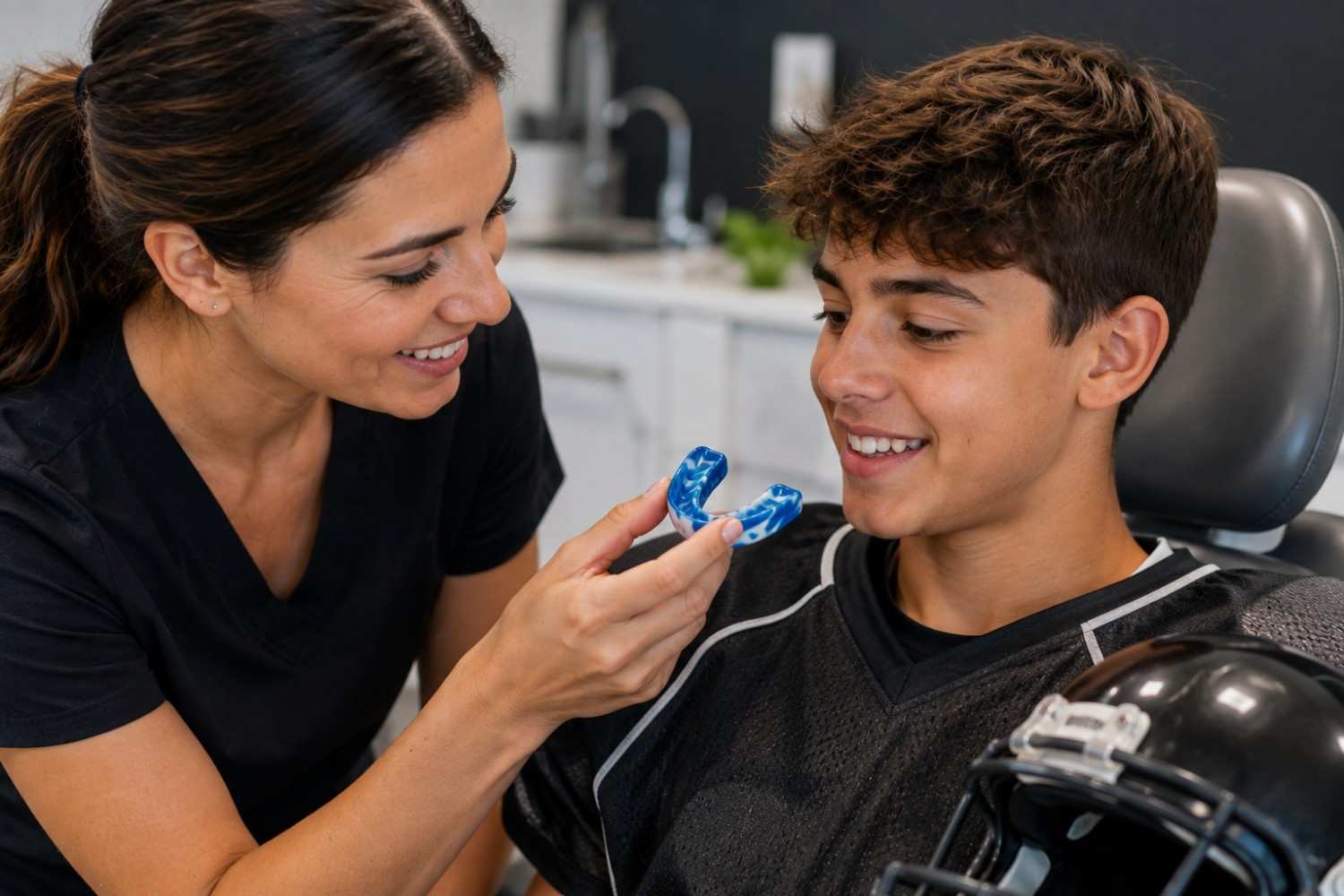 why custom sports mouth guards matter for teen athletes